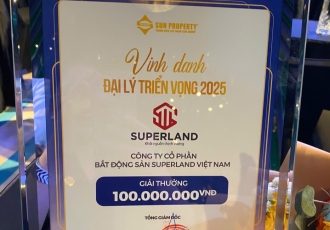 SUPERLAND KHẲNG ĐỊNH VỊ THẾ TẠI HẠNG MỤC ĐẠI LÝ TRIỂN VỌNG 2025 DO SUN PROPERTY VINH DANH